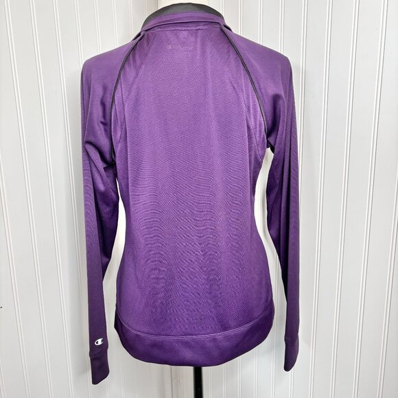 Champion Women's Double Dry Full-Zip Jacket - Purple Size M - Picture 4 of 7